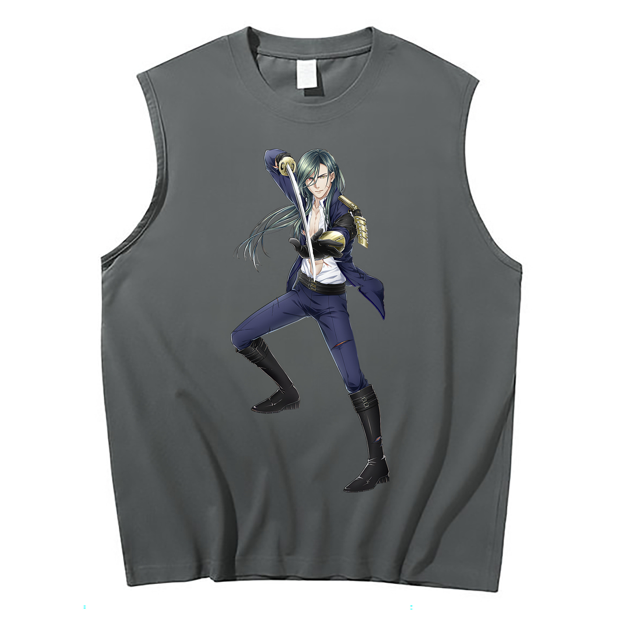 （画像用） 刀剣乱舞 Touken Ranbu コットン100％タンクトップ（フロントプリント）